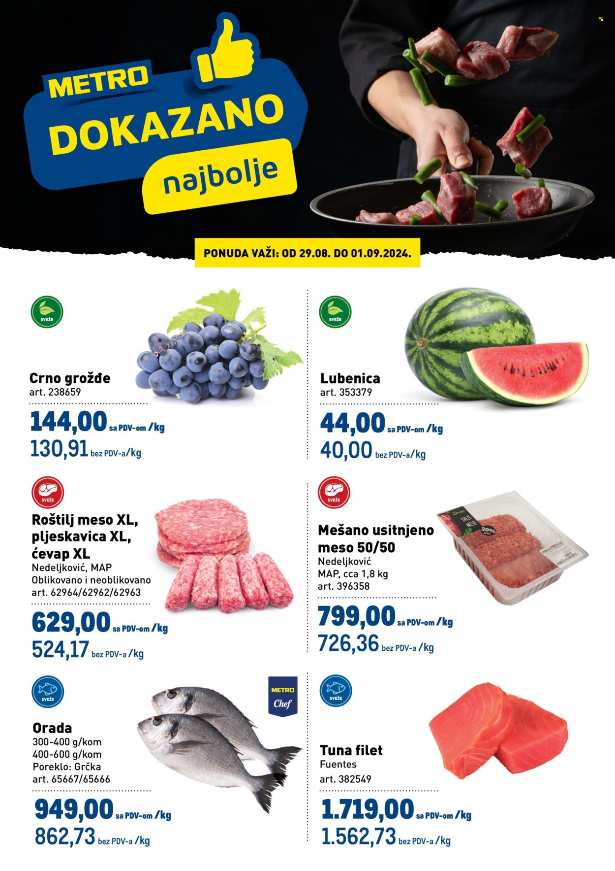 Metro katalog - 29.08.2024 - 01.09.2024. Stranica 1