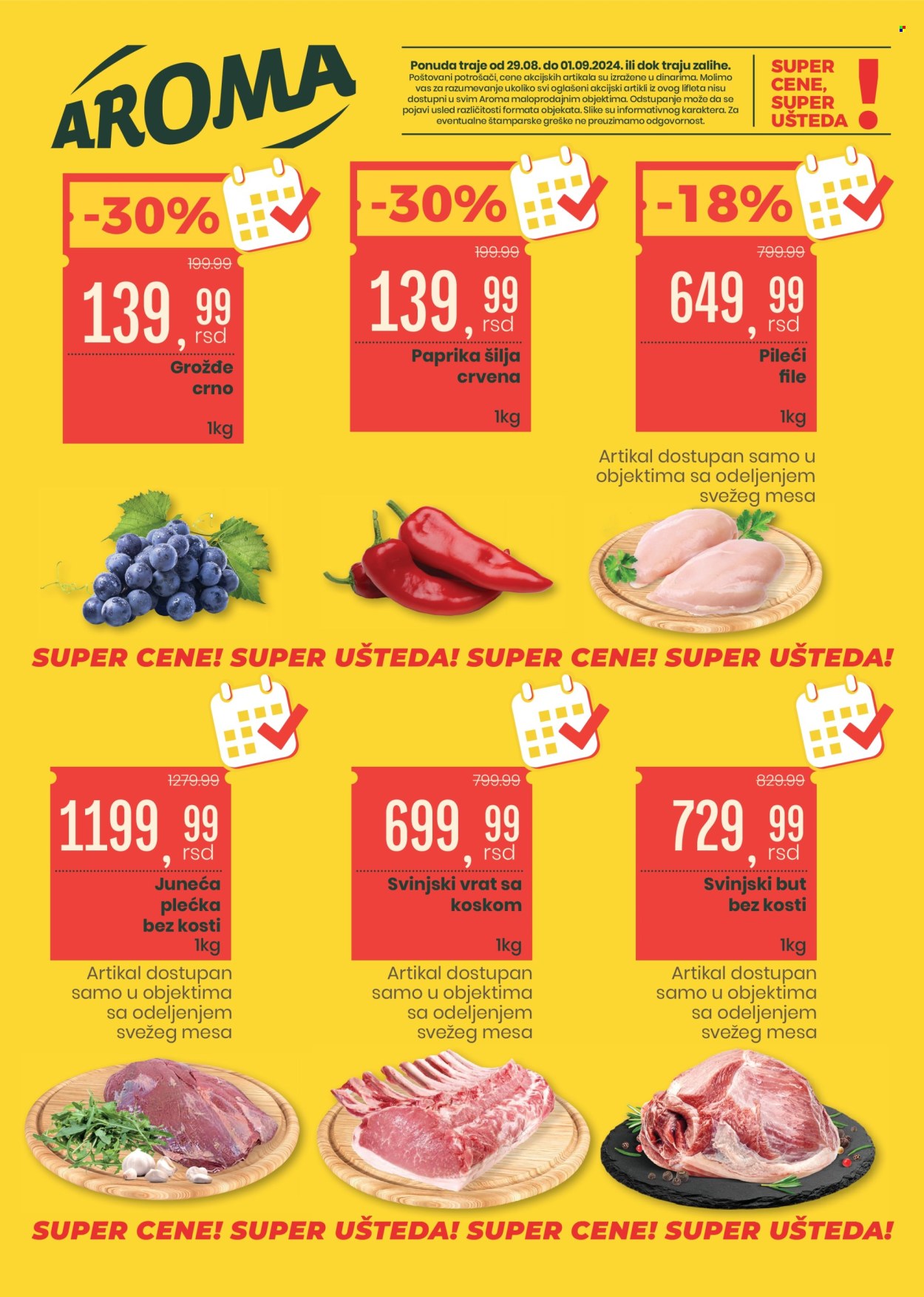 Aroma Market katalog - 29.08.2024 - 01.09.2024. Stranica 1