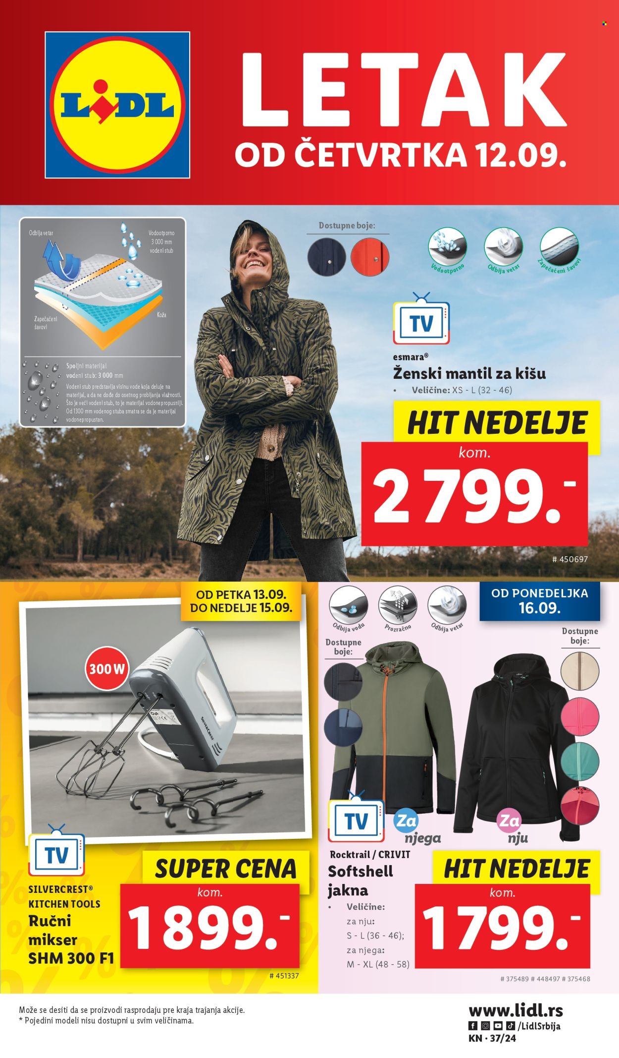 Lidl katalog - 12.09.2024 - 18.09.2024. Stranica 1