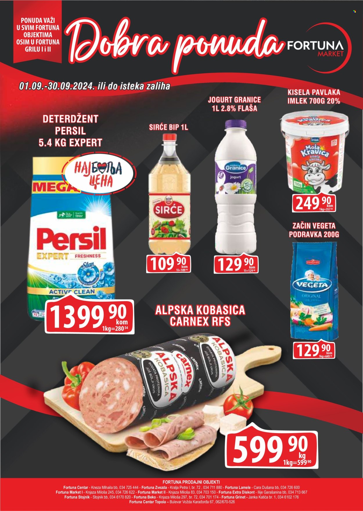 Fortuna Market katalog - 01.09.2024 - 30.09.2024. Stranica 1