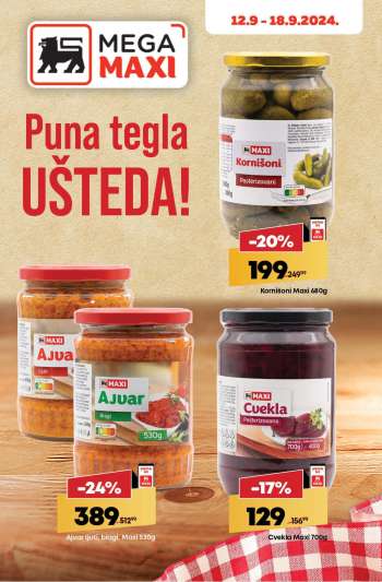 Mega Maxi katalog - 12.09.2024 - 18.09.2024.