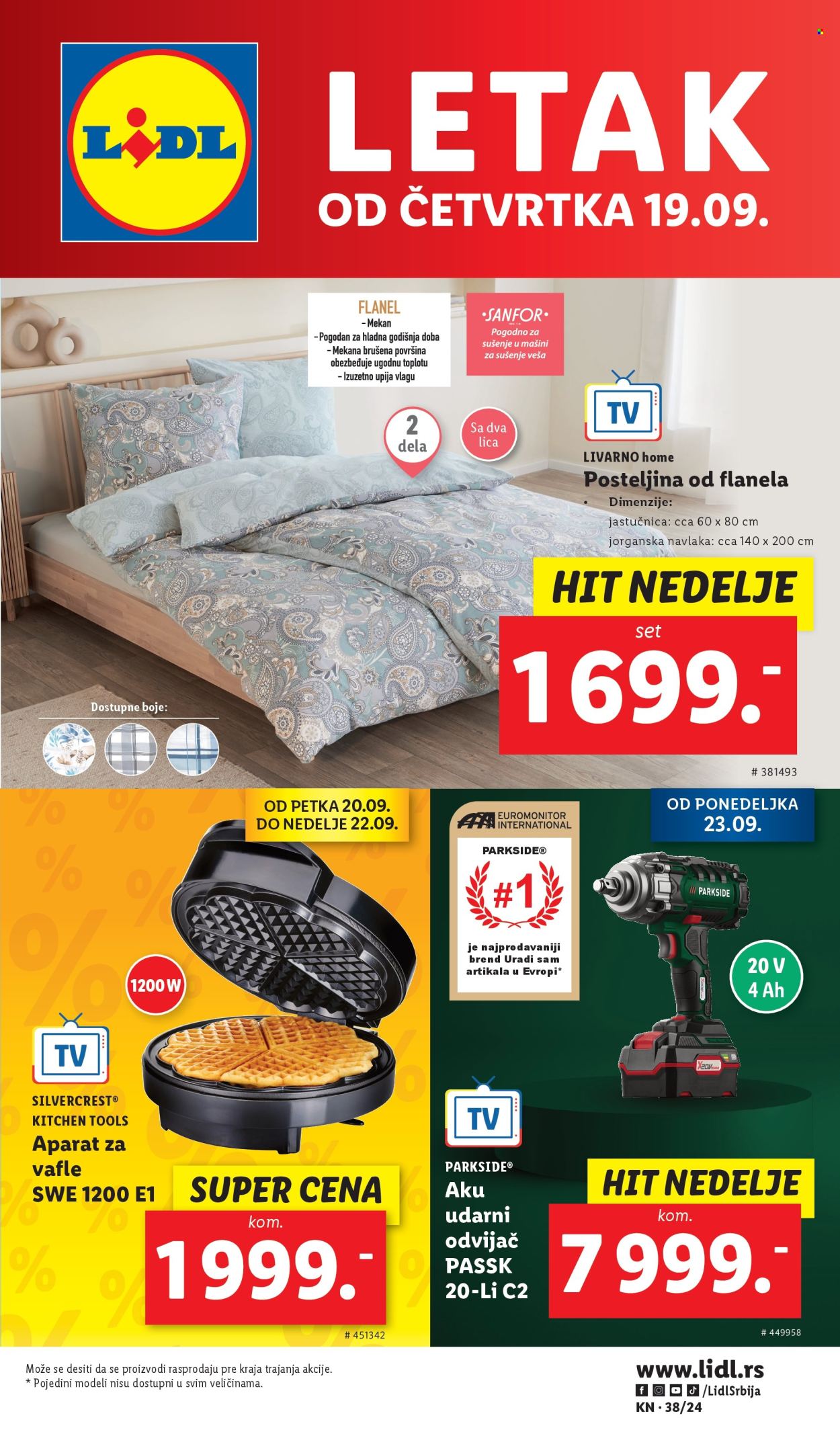 Lidl katalog - 19.09.2024 - 25.09.2024. Stranica 1
