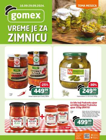 Gomex katalog - 16.09.2024 - 29.09.2024.