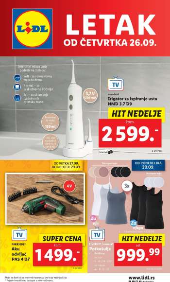 Lidl katalog - 26.09.2024 - 02.10.2024.
