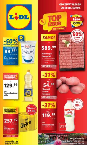 Lidl katalog - 26.09.2024 - 02.10.2024.