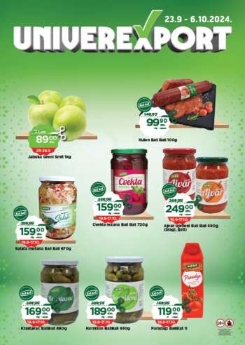 Univerexport katalog - 23.09.2024 - 06.10.2024.