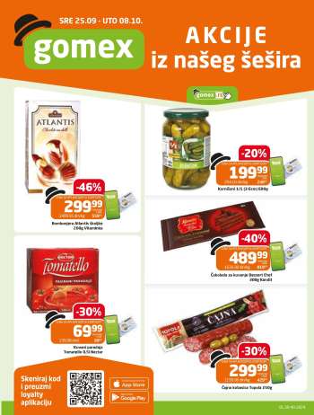 Gomex katalog - 25.09.2024 - 08.10.2024.