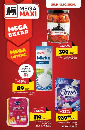 Mega Maxi katalog - 26.09.2024 - 02.10.2024.