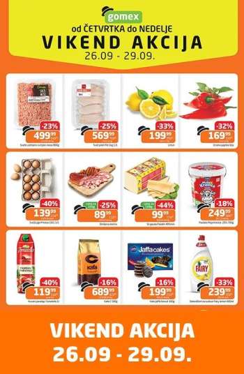 Gomex katalog - 26.09.2024 - 29.09.2024.