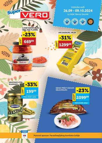 SuperVERO katalog - 26.09.2024 - 09.10.2024.