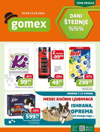 Gomex katalog - 30.09.2024 - 13.10.2024.