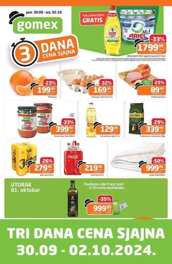 Gomex katalog - 30.09.2024 - 02.10.2024.