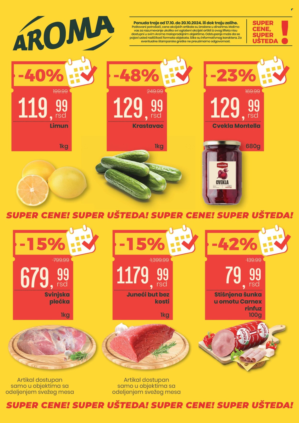 Aroma Market katalog - 17.10.2024 - 20.10.2024. Stranica 1
