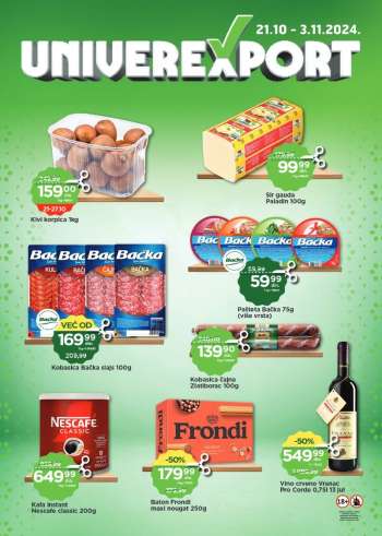 Univerexport katalog - 21.10.2024 - 03.11.2024.