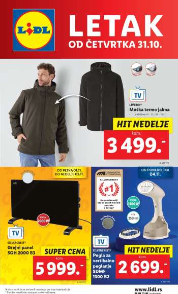 Lidl katalog - 31.10.2024 - 06.11.2024.