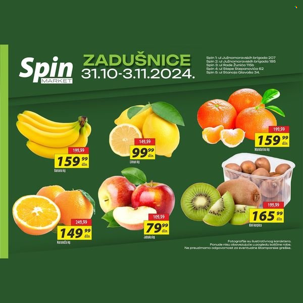 Spin Market katalog - 31.10.2024 - 03.11.2024. Stranica 1