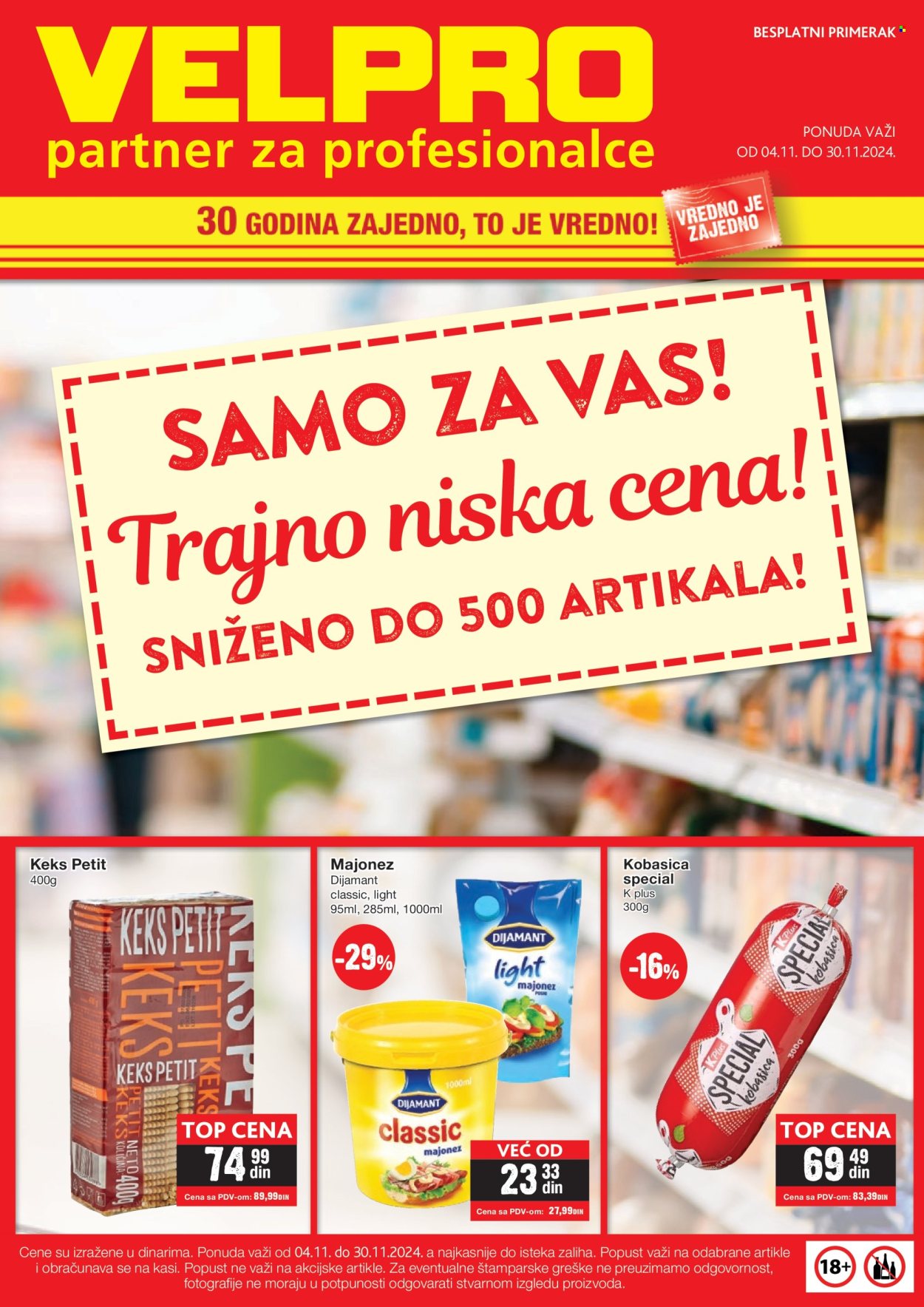 Velpro katalog - 04.11.2024 - 30.11.2024. Stranica 1