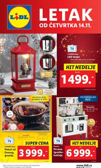Lidl katalog - 14.11.2024 - 20.11.2024.