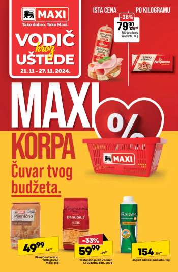 Maxi katalog - 21.11.2024 - 27.11.2024.