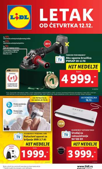 Lidl katalog - 12.12.2024 - 18.12.2024.