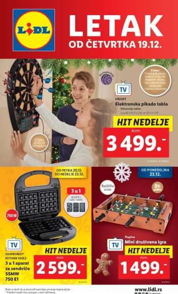 Lidl katalog - 19.12.2024 - 25.12.2024.