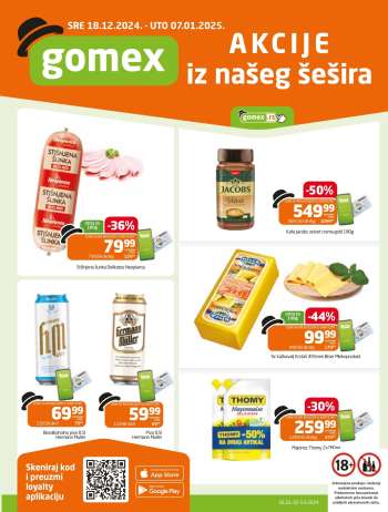 Gomex katalog - 18.12.2024 - 07.01.2025.