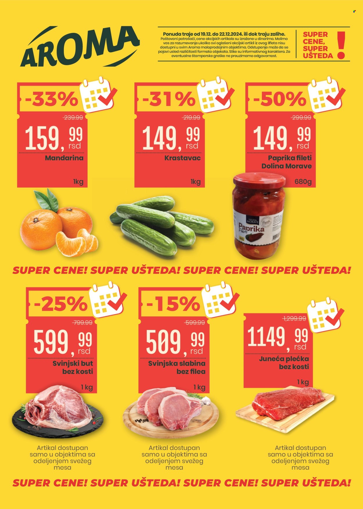 Aroma Market katalog - 19.12.2024 - 22.12.2024. Stranica 1