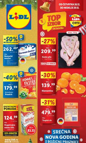 Lidl katalog - 26.12.2024 - 31.12.2024.