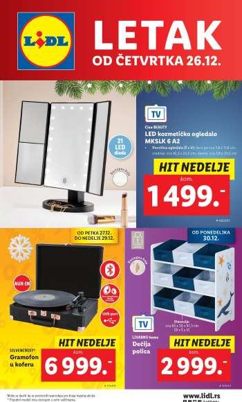 Lidl katalog - 26.12.2024 - 31.12.2024.