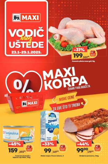 Maxi katalog - 23.01.2025 - 29.01.2025.
