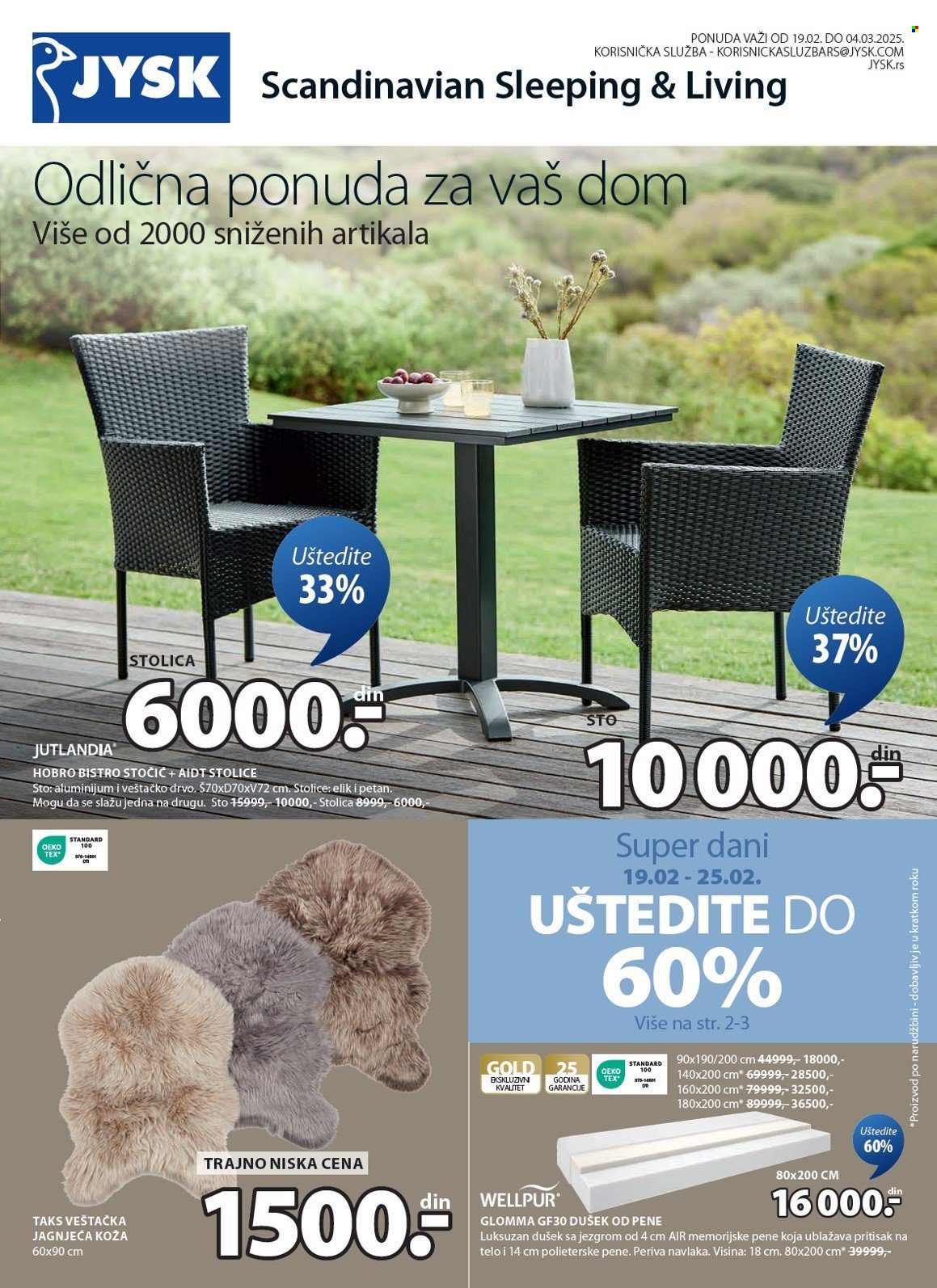JYSK katalog - 19.02.2025 - 04.03.2025. Stranica 2