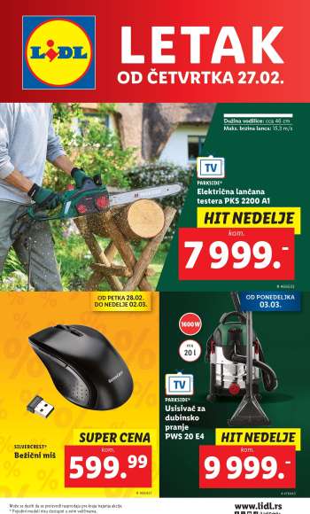 Lidl katalog - 27.02.2025 - 05.03.2025.