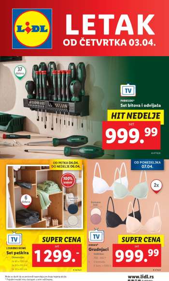 Lidl katalog - 03.04.2025 - 09.04.2025.