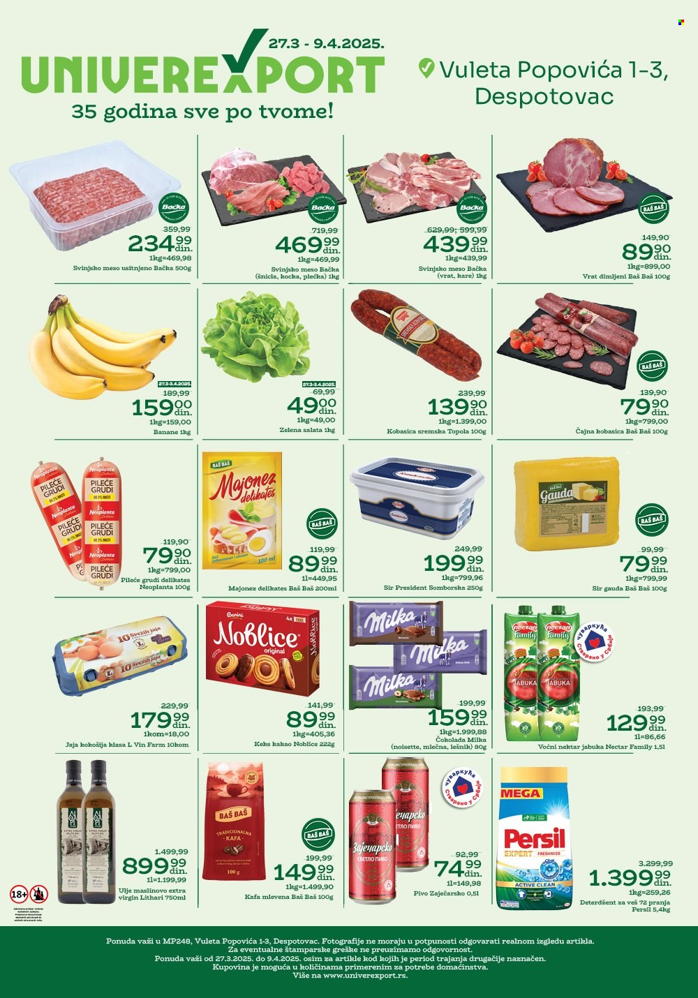 Univerexport katalog - 27.03.2025 - 09.04.2025. Stranica 1