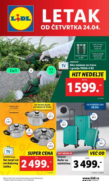 Lidl katalog - 24.04.2025 - 30.04.2025.