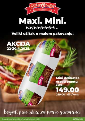 Matijević katalog - 22.04.2025 - 30.04.2025.