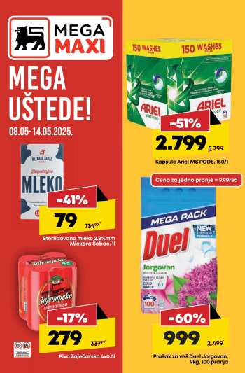 Mega Maxi katalog - 08.05.2025 - 14.05.2025.