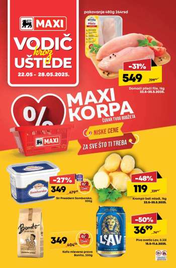 Maxi katalog - 22.05.2025 - 28.05.2025.