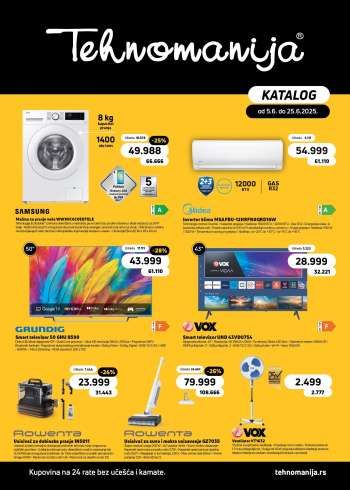 thumbnail - Katalog Tehnomanija - Katalog Bele tehnike, Malih kućnih aparata i Televizora Jun 2025