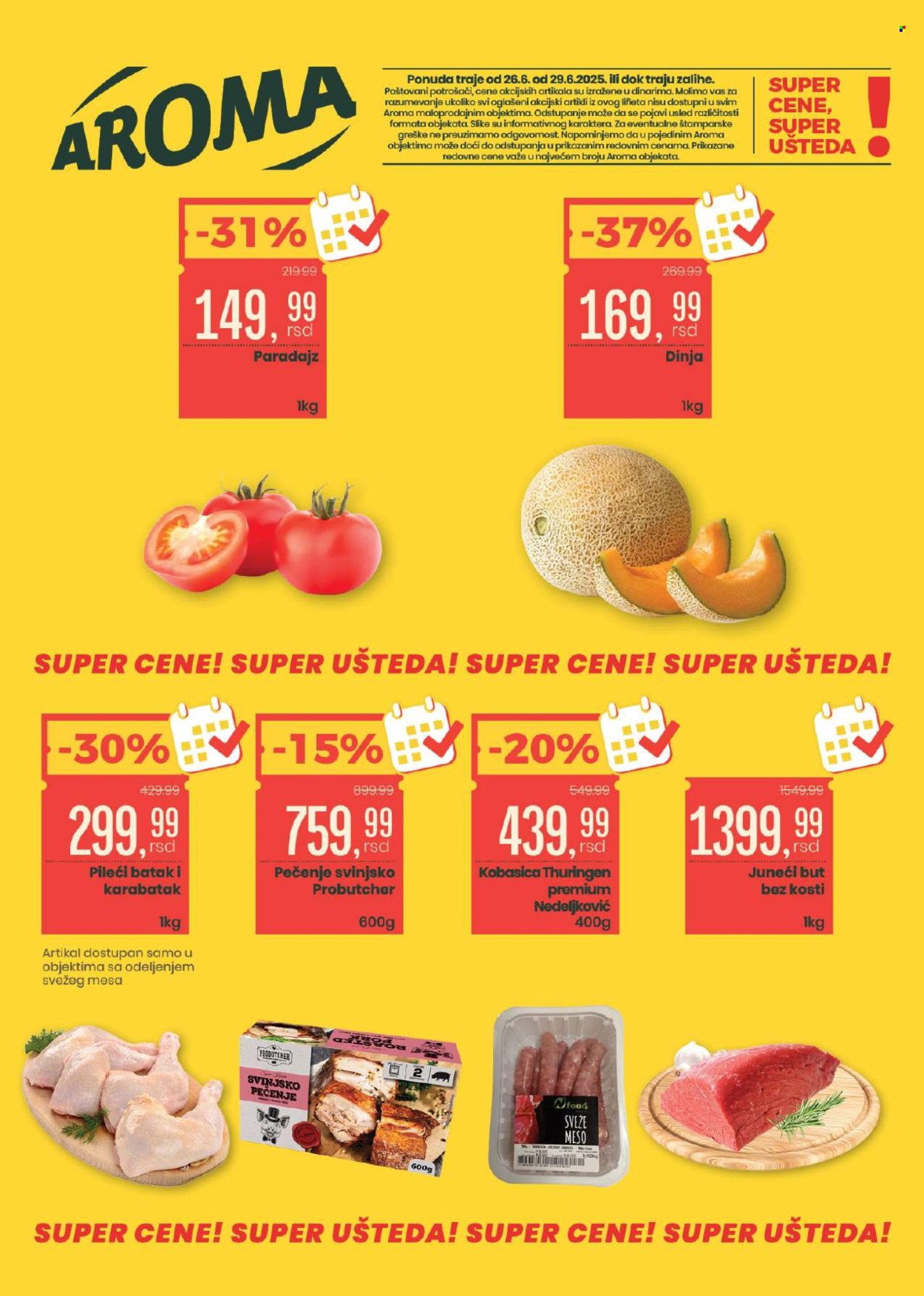 Aroma Market katalog - 26.06.2025 - 29.06.2025. Stranica 1