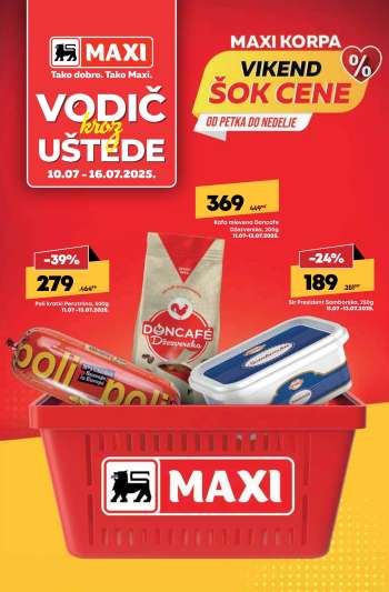 Maxi katalog - 10.07.2025 - 16.07.2025.