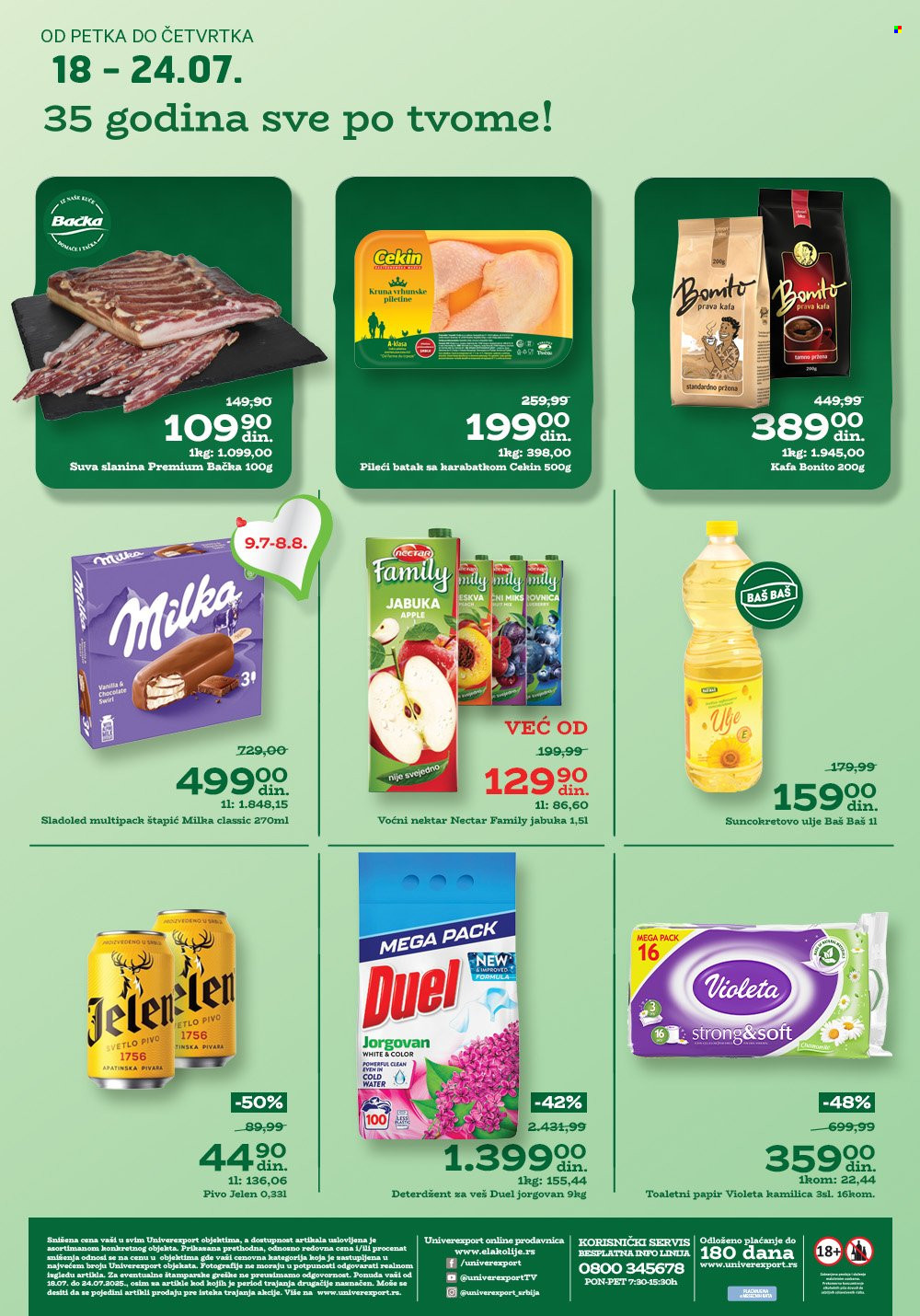 Univerexport katalog - 18.07.2025 - 24.07.2025. Stranica 1
