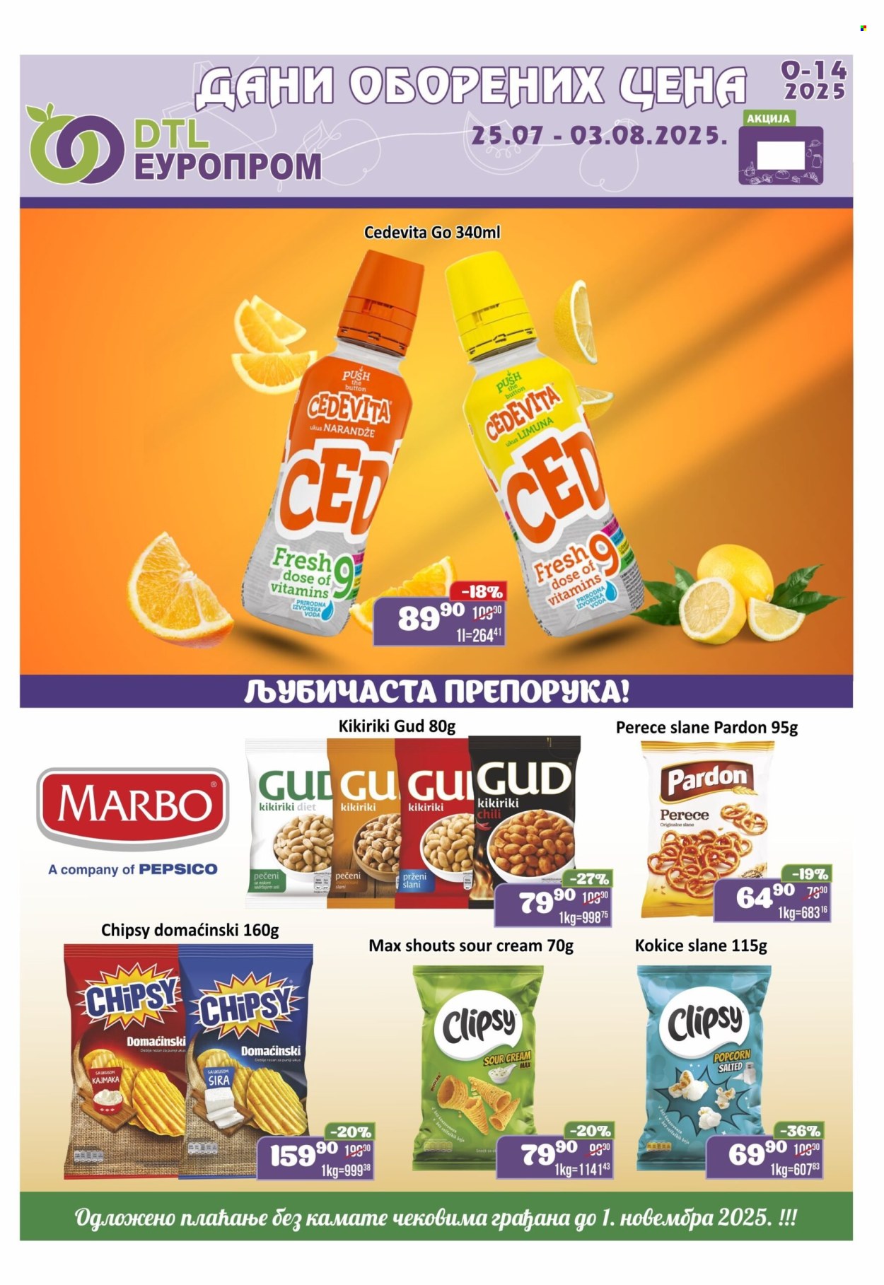 Europrom katalog - 25.07.2025 - 03.08.2025. Stranica 1