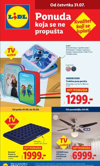 Lidl katalog - 31.07.2025 - 06.08.2025.