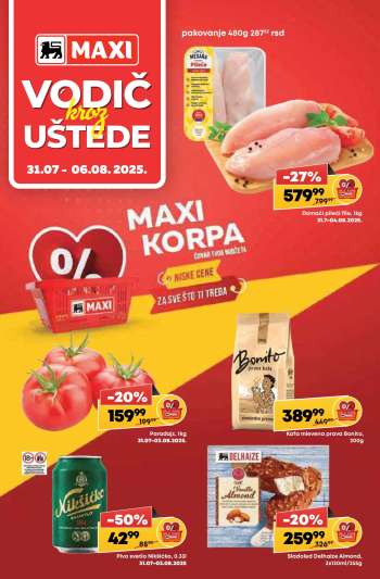 Maxi katalog - 31.07.2025 - 06.08.2025.