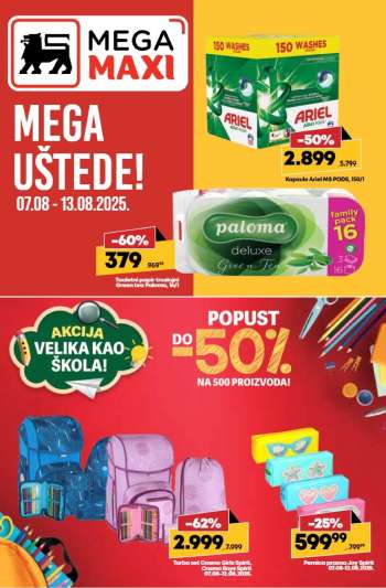 Mega Maxi katalog - 07.08.2025 - 13.08.2025.