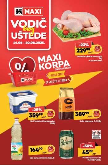 Maxi katalog - 14.08.2025 - 20.08.2025.