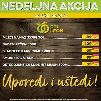 Leon Diskont katalog - 18.08.2025 - 24.08.2025.