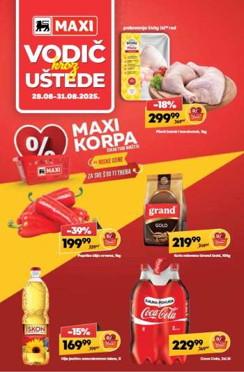 Maxi katalog - 28.08.2025 - 31.08.2025.