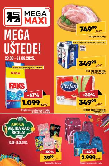Mega Maxi katalog - 28.08.2025 - 31.08.2025.